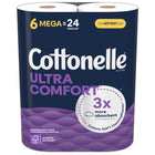 Cottonelle Ultra ComfortCare Mega Roll Toilet Paper - 6 Pack-244 sheets per roll
