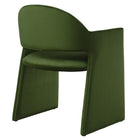 Modway Talia Performance Velvet Dining Armchair - Moss Green-Arrives Fully Assembled