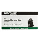 Coastwide Professional Industrial Extra-Strong Garbage Bags - 35" x 50" - Black - 100 Pack-Highly resistant to punctures and tearing