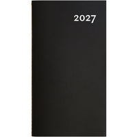 W. Maxwell 2027 Mini Weekly Planner - 3.5" x 6.25" - Black-January to December 2027