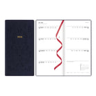 Letts 2026 Woodland Week-to-View Planner - Embossed Cover - 6-7/8" x 3-1/8" - Navy - Multilingual -12-Month: January 2026 to December 2026