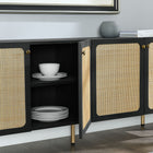 Modway Chaucer 69.5" Sideboard - Black-Durable Particleboard Construction