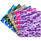 JAM Paper Glossy 3 Hole Punched 2-Pocket School Folders - Assorted Camo - 6 Pack-Glossy 3-Hole Punch Project Folders l Assorted Camouflage Colours
