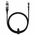 Statik PowerPivot Pro Nylon Braided Charge/Sync Cable USB-C to USB-C - 6.6 ft - Black-Rotating Connector Stays Out of Your Way. The PowerPivot  rotates and spins so you can still use your phone, in landscape or portrait mode, without interruptions