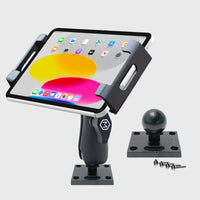 Mighty Mount Heavy Duty Cradle Mount for Tablet/iPad - Drill AMPS Base Mount-Device compatibility: Fits iPads 7" to 18.4" (width 6.25" to 11.5")