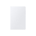 Samsung Galaxy Tab A11+ Book Cover - White-Embedded magnets make it easy to fold it into an origami-like stand in two different viewing angles.