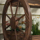 Outsunny 2-Tier Raised Garden Bed - Carbonized-The fir wood has been sealed, offering a rustic look and a more outdoor-ready build
 