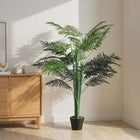 Outsunny 5' Artificial Tropical Palm Tree with Lifelike Leaves - Green-Low maintenance required 