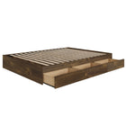 Nexera 3-Drawer Storage Bed Frame - Full Size - Truffle-Can be paired with different Nexera full size headboards to create a complete bed set. (sold separately)