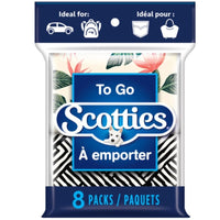 Scotties To Go 3-Ply Prem Facial Tissue - 8 Pack-Hypoallergenic and dermatologist approved