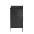 Modway Awaken 36" Bathroom Vanity - Black-Fixtures Not Included