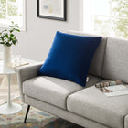 Modway Enhance 24" Performance Velvet Throw Pillow - Navy-Performance Velvet Sham