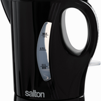 Salton Cordless Electric 1 L Kettle - Black-Stainless steel heating element resists corrosion and scale build up 