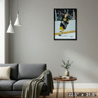 Bobby Orr Boston Bruins Skating with Puck - Framed Canvas - 22" x 31"-Ready to hang - arrives fully assembled