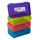 Charles Leonard Translucent Pencil Pack - Assorted Colors - 12 Pack-These stylish boxes come in translucent assorted colors, letting you see the contents from any angle with ease