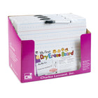 Charles Leonard "My First" Dry Erase Board with Marker/Eraser - Two-Sided Plain/Lined - White - 12 Pack-Dry-erase board with sturdy frame includes marker with eraser