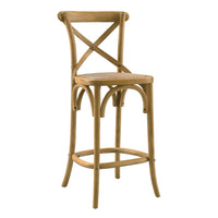 Modway Gear Counter Stool - Natural-Modern Farmhouse Counter Stool