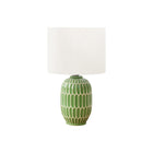 Monarch Specialties 22" H Contemporary Table Lamp - Green Ceramic / Ivory / Cream Shade-A contemporary 22"h table lamp featuring a chic green ceramic base and a sophisticated ivory fabric shade that effortlessly complements modern decor styles, adding a touch of elegance to any end or side table, console table, or nightstand