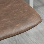 HOMCOM Adjustable Counter Height Kitchen Bar Stools - Brown - 2 Pack-360° swivel allows you to rotate freely
