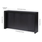 Hudson&Canal Piedmont 56"W Console Table - Black Grain-8
