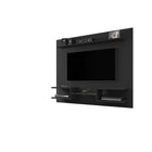 Manhattan Comfort Plaza 64.25" Modern Floating Entertainment Center - Black-30 Day Limited Manufacturer's Warranty
