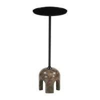 Zuo Kask Side Table - Multicolor-Painted Iron round shape tabletop