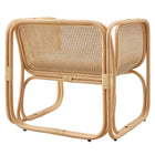 Modway Ellis Natural Rattan Accent Armchair - Natural-Fully Assembled