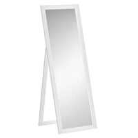 HOMCOM Full Length Mirror - 20.1" W x 57.9" H - White-Full-sized mirror to show your whole look 