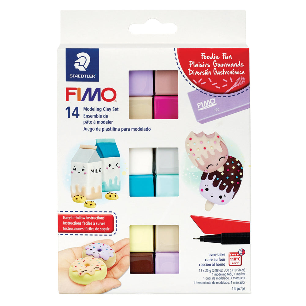Staedtler FIMO Foodie Fun Modeling Clay Set - Assorted - 14 Pack
