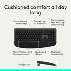 Logitech Signature Comfort Plus Combo MK880 Wireless Keyboard and Mouse Combo - Black-Scroll faster, stay focused: Scroll line by line or fly through pages with SmartWheel, quiet clicks reduce noise in shared or home offices for a calmer office setup