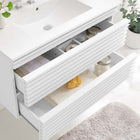 Modway Render 36" Wall-Mount Bathroom Vanity - White-MDF and Particleboard