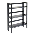 Winsome 3-Tier Folding and Stackable Shelf, Black-Double stack this shelf to create a wall unit.  Use it in the bathroom for your towels, in the kids room for their stuff toys or in an office for books or files.