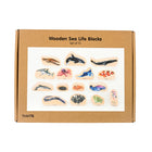 TickiT Wooden Sea Life Blocks - Set of 15-Durable: These blocks are made of sturdy, birch plywood. And the images are heat-printed into the wood for durability. They'll last for years of home or classroom use