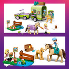 LEGO Friends Horse & Baby Foal Trailer-Accessories include sandwiches, a fence, a horse blanket, a saddle and a brush
