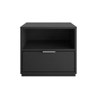 Nexera Hunter Nightstand - Black-Enhanced Storage Features:Additional storage space with a convenient drawer. Space over the drawer for extra storage