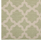 Modway Cerelia Moroccan Trellis Indoor/Outdoor Area Rug - 8 ft W x 10 ft L - Beige/Light Green-Stain Resistant / Easy To Clean