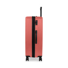 Bugatti Alexandria Collection 30.25" Hardside Spinner Luggage – Coral-Telescopic trolley handle with multi-stage locking heights