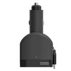 Scosche 85W Car Charger with Retractable Cable - Black-Built-In Protection Circuitry prevents overcharging and overheating for safe, reliable use