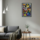 X-Men Character Collage - Framed Print - 27" x 38"-Ready to hang - arrives fully assembled