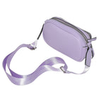 Nicci Ladies Crossbody Bag with Front Zipper Pocket - Lilac-Top zipper closure 