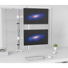 ShoppingAll SA-D285 Adjustable Dual Monitor Standing Mount for Monitors Up To 32" - White-8