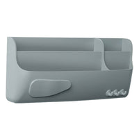 MasterVision Magnetic Storage Holder for Whiteboards - 4 Compartments - Grey-Magnetic storage holder with 4 compartments to store whiteboard essentials