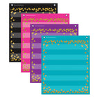 Teacher Created Resources Confetti Colourful Magnetic Mini Pocket Charts - 14" x 17"-Lightweight and durable pocket charts