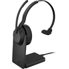 Jabra Evolve2 55 Link380a USB-A Mono Wireless Headset with Stand - Teams-Bluetooth and USB Connectivity