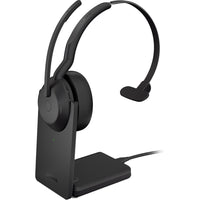Jabra Evolve2 55 Link380a USB-A Mono Wireless Headset with Stand - Teams-Bluetooth and USB Connectivity