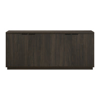 Hudson&Canal Mansfield 68"W Buffet Table - Alder Brown-A modern contemporary design for your dining room, kitchen, or den