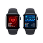 Apple Watch SE (2nd generation) - 40mm - GPS - Midnight Aluminum Case with Midnight Sport Band - Medium / Large-Swimproof And Stylish - Water-resistance rating of 50 metres. Three finishes. And a colour-matched back case made with a production process that reduces its carbon emissions