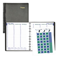 Blueline 2027 MiracleBind 12-Month Weekly Planner Appointment Book with Twin-Wire Binding - 10-3/4" x 8-1/8" - Black - Bilingual-12-Month: January 2027 to December 2027