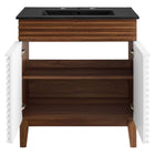 Modway Render 30" Bathroom Vanity - White/Walnut/Black-9