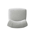 Manhattan Comfort Bartow 30.7" Mid-Century Modern Upholstered Accent Chair - Ivory and Black - 2 Pack-27.2" L x 23" W x 32.7" H